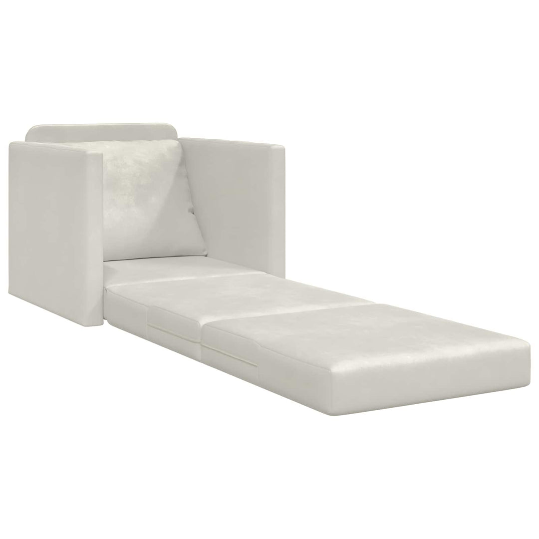 Soffsäng Kräm 74 X 77 X 81 Cm Sammet