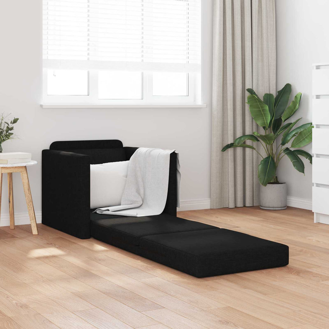 Soffsäng Svart 74 X 77 X 81 Cm Tyg