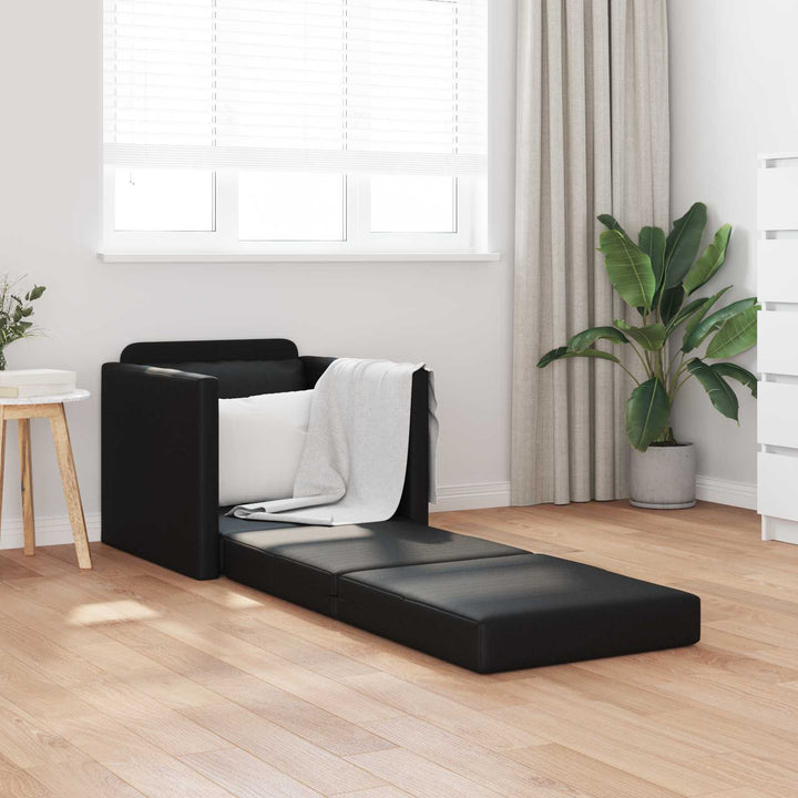 Soffsäng 60Cm Svart Konstläder