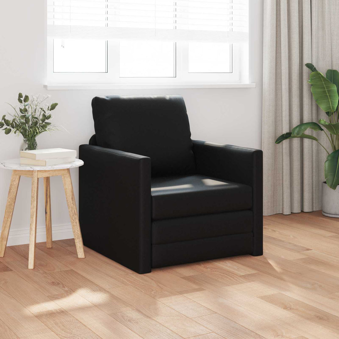 Soffsäng 60Cm Svart Konstläder