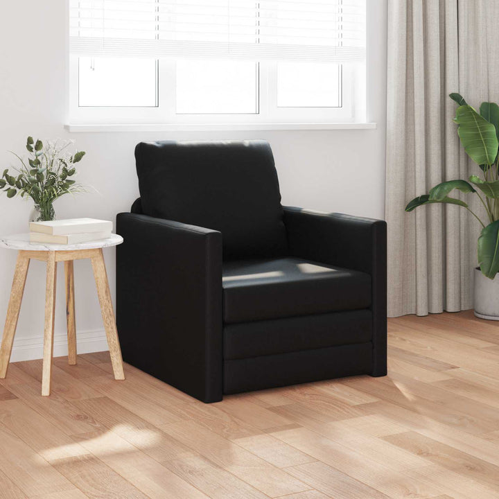 Soffsäng 60Cm Svart Konstläder