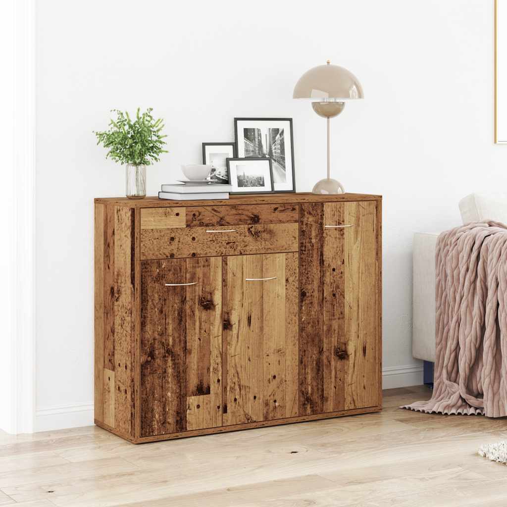 Skänk Hantverksmässig Ek 88X30X70 Cm Konstruerat Trä