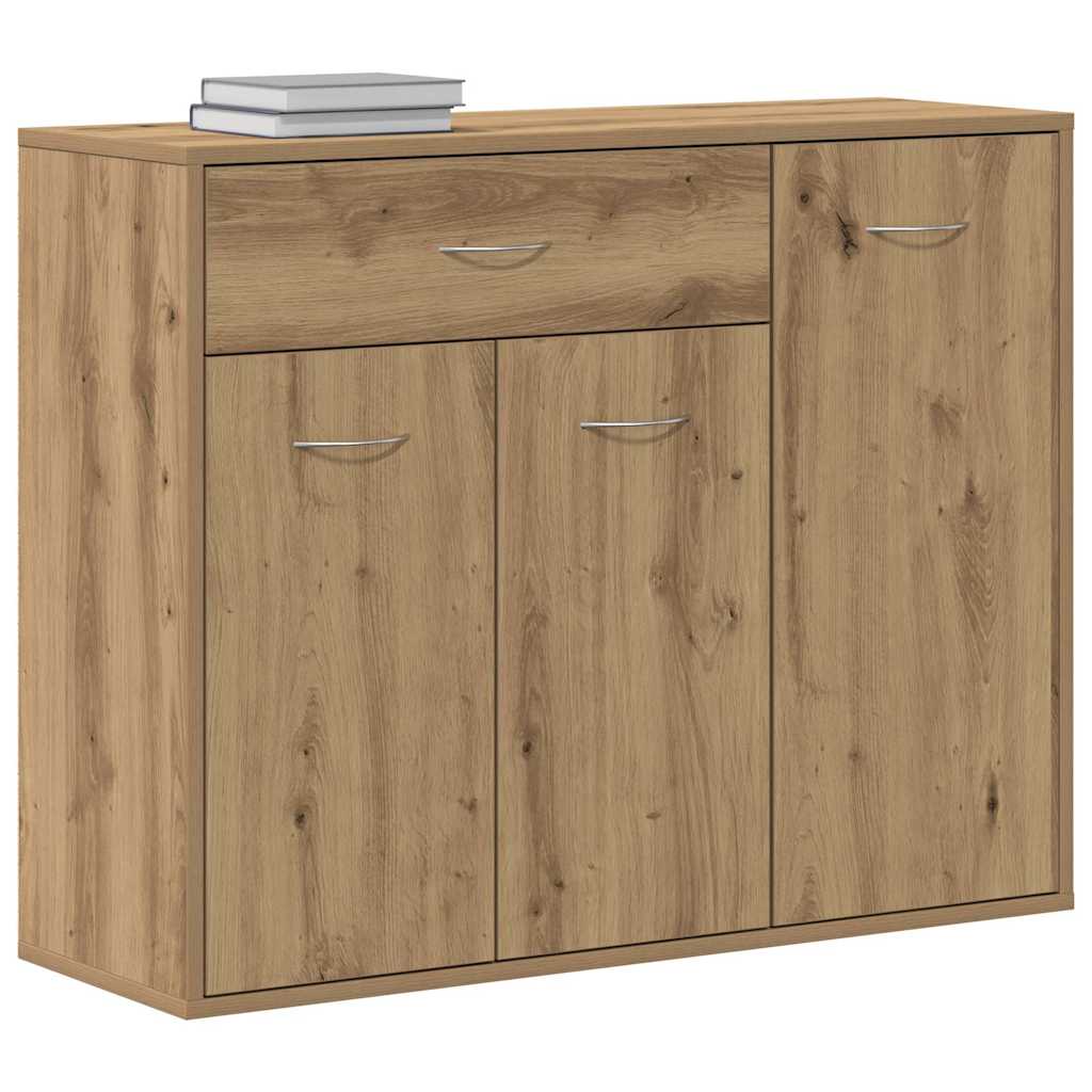 Skänk Hantverksmässig Ek 88X30X70 Cm Konstruerat Trä