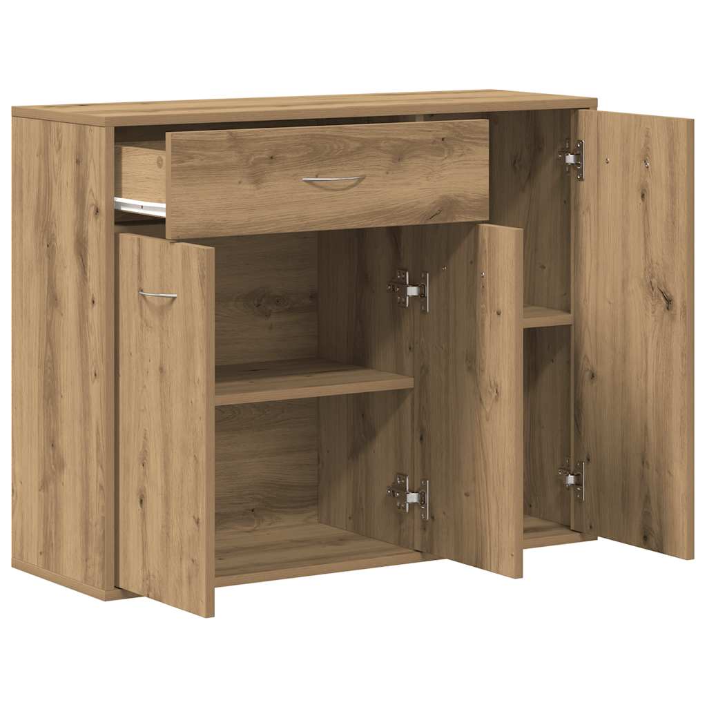 Skänk Hantverksmässig Ek 88X30X70 Cm Konstruerat Trä
