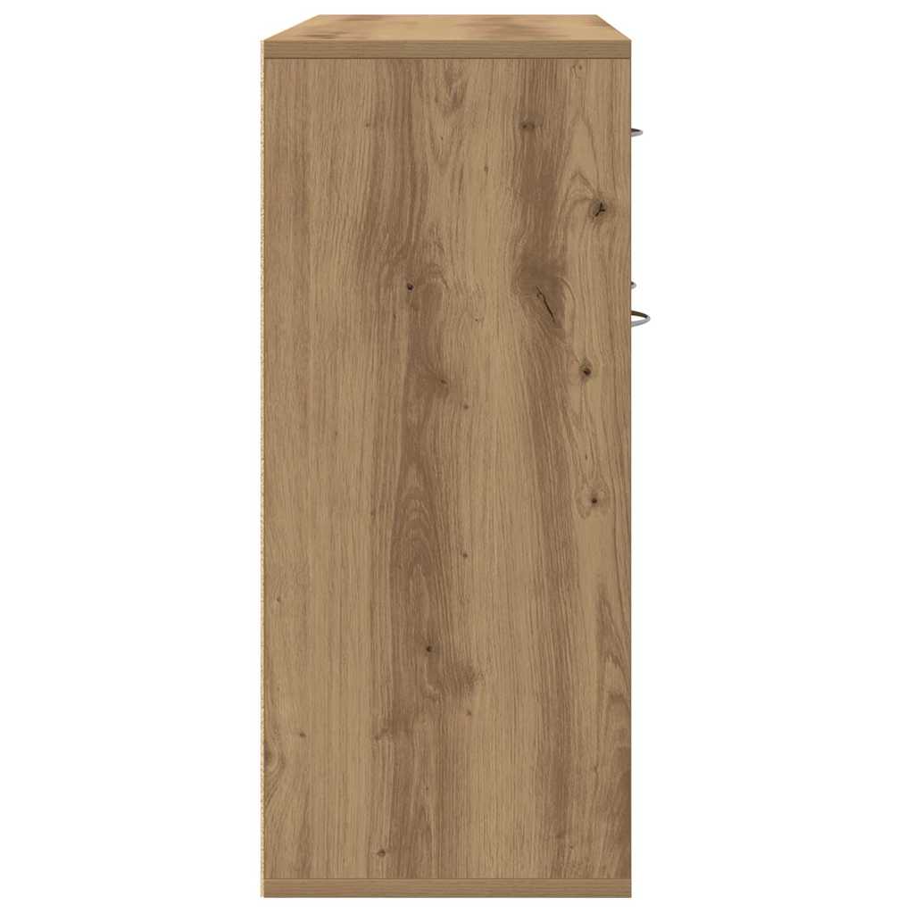 Skänk Hantverksmässig Ek 88X30X70 Cm Konstruerat Trä