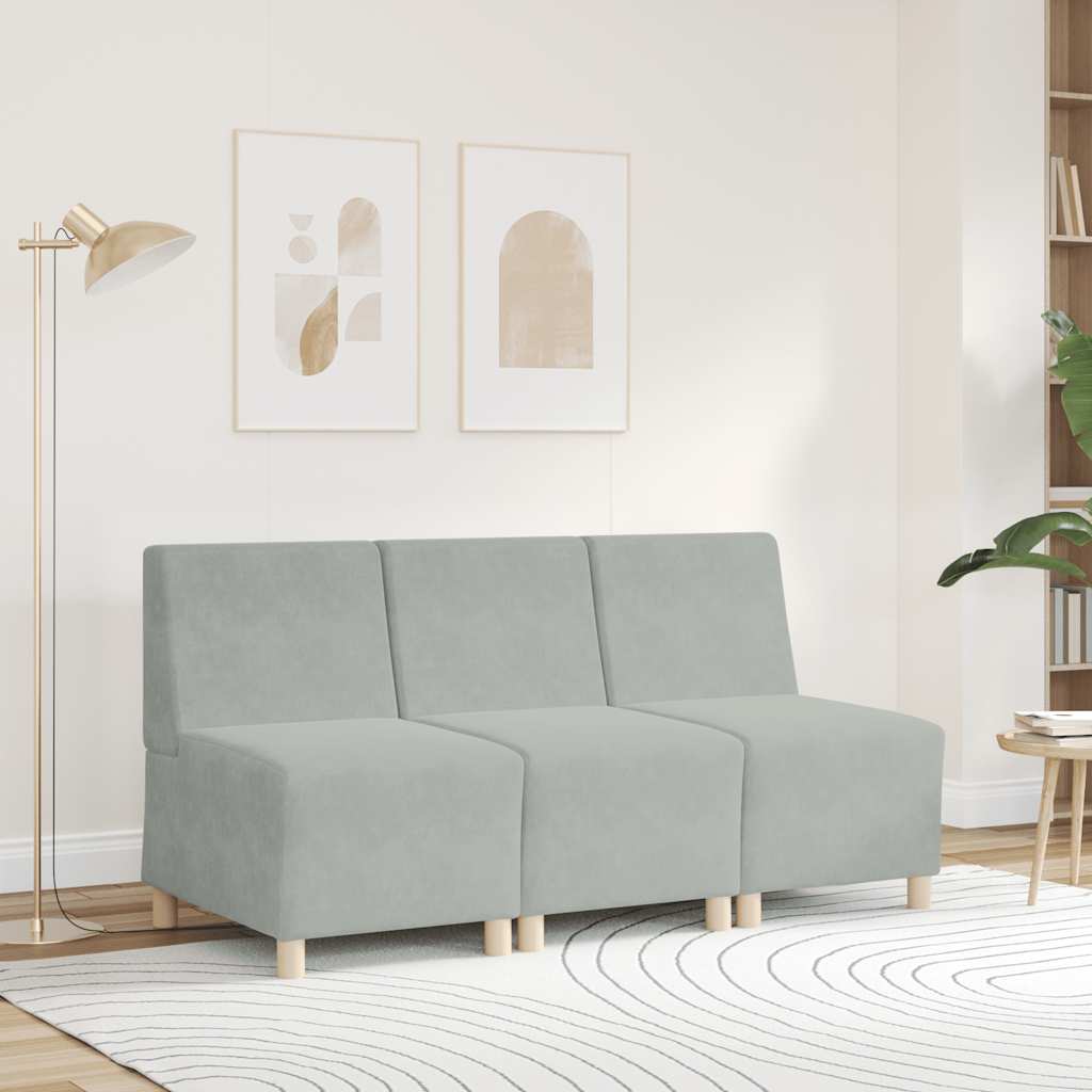 Soffstol Utan Armstöd 55 Cm Sammet