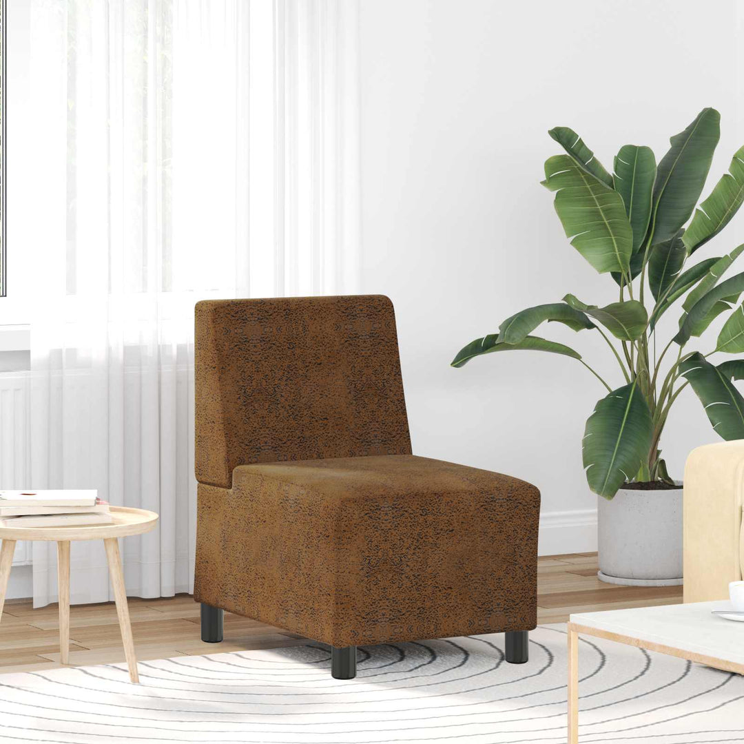 | Soffstol | Med Kudde 55 X 74 X 82 Cm Faux Mockaläder