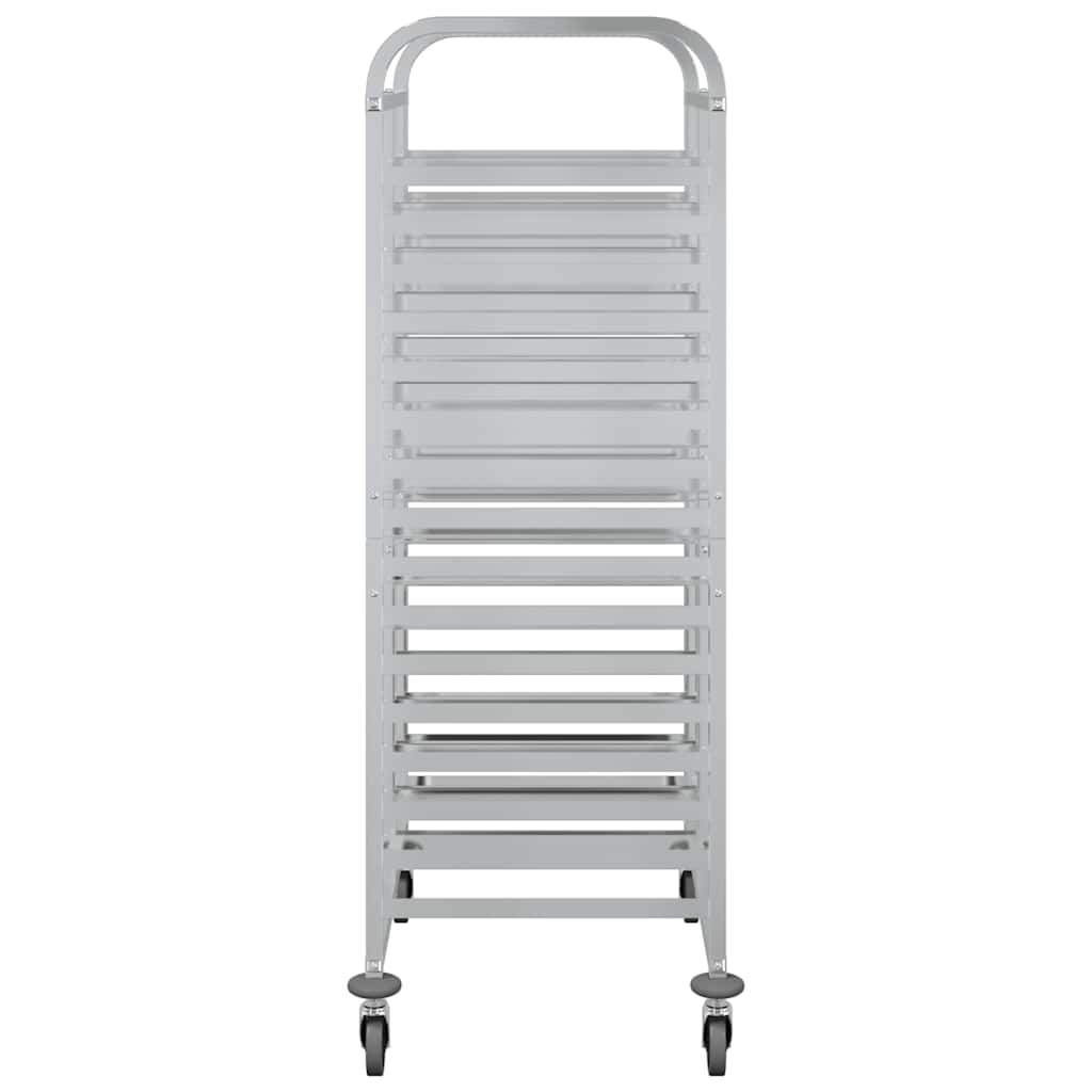 Brickvagn Med 32 Gn-Behållare 75X55X162,5 Cm Rostfritt Stål