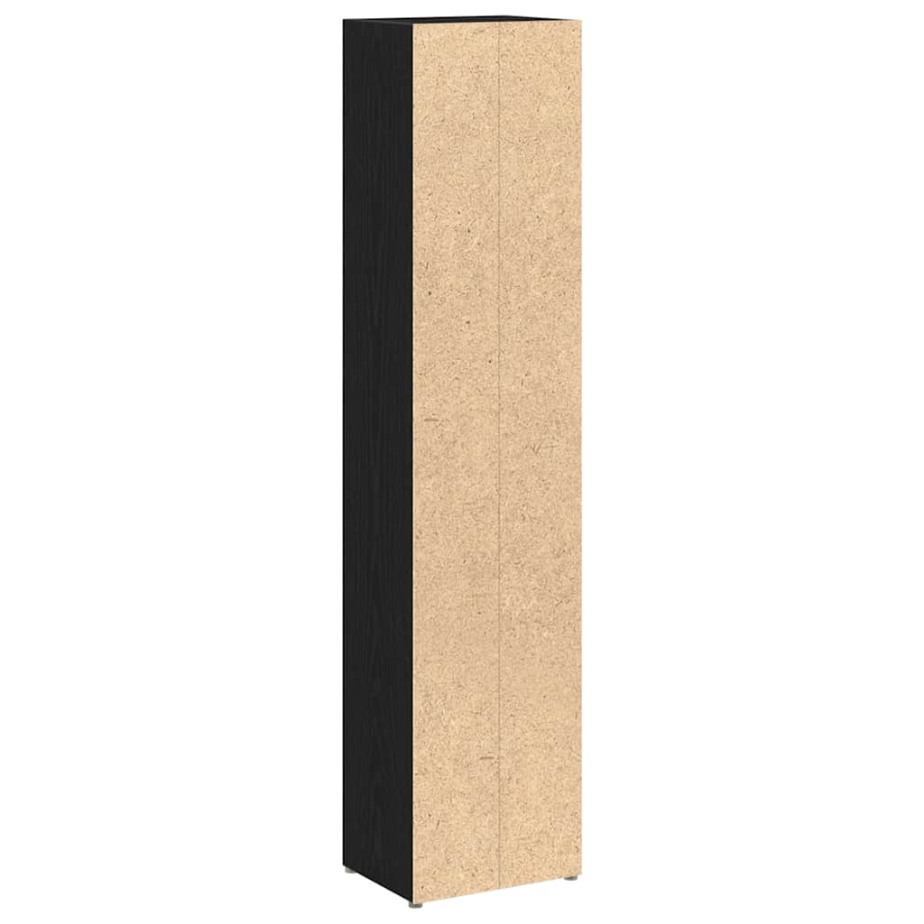 Cd-Skåp 2 St, 21X16X93,5 Cm Konstruerat Trä