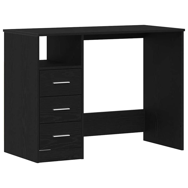 Skrivbord Med Lådor 102X50X76 Cm Konstruerat Trä