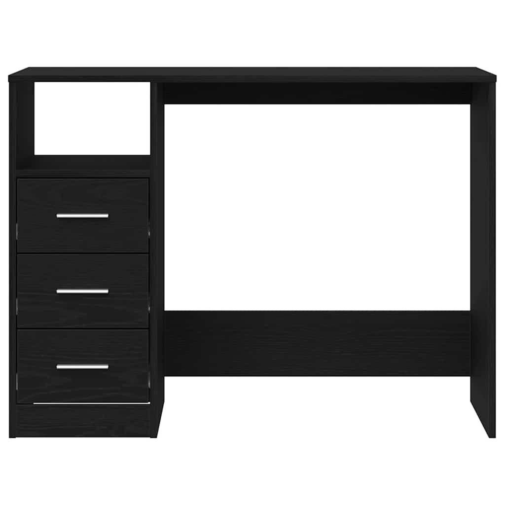 Skrivbord Med Lådor 102X50X76 Cm Konstruerat Trä