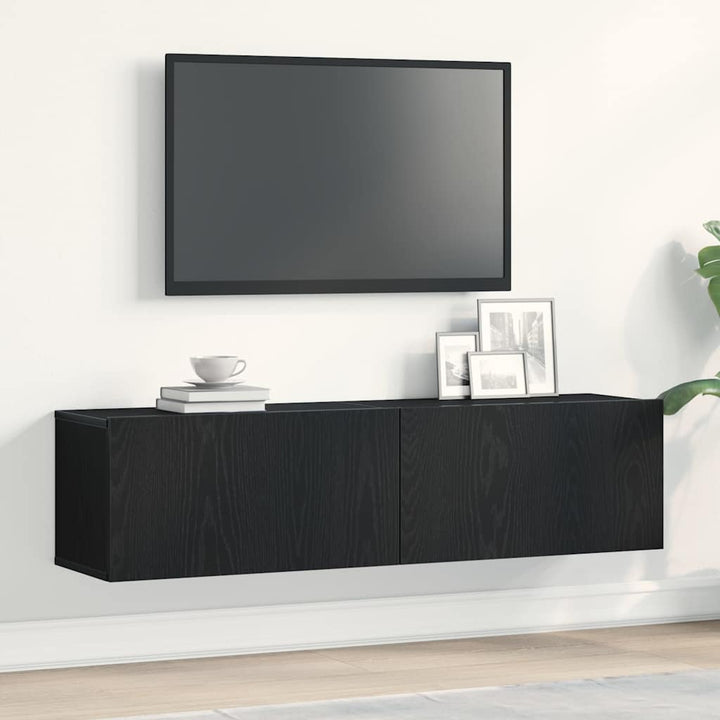 Väggmonterad Tv-Skåp Åldrat Trä 120X30X30 Cm Konstruerat Trä