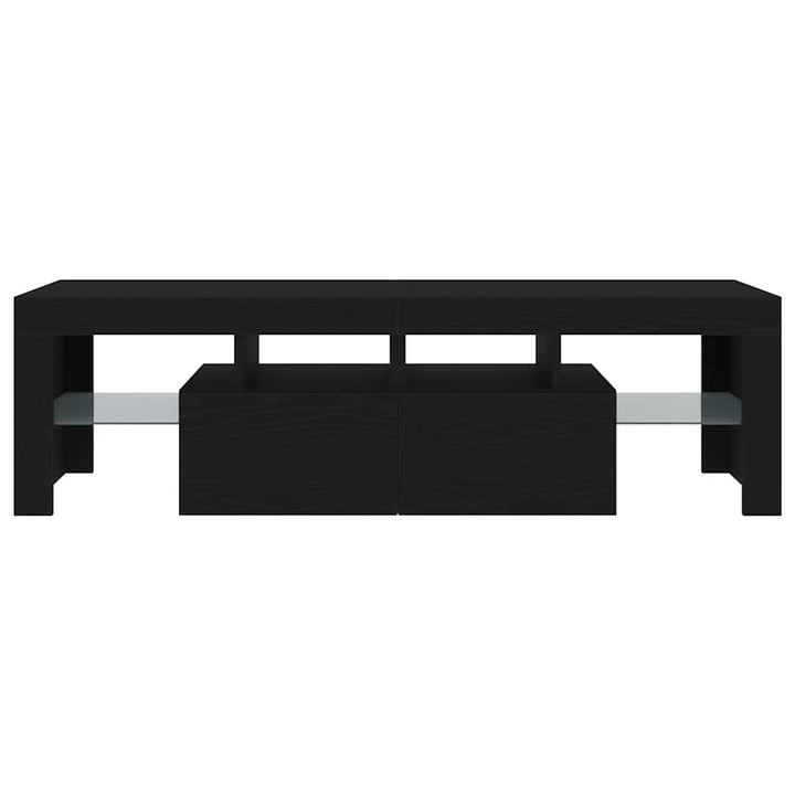 Tv-Bänk Med Led-Lampor 140X36,5X40 Cm Konstruerat Trä