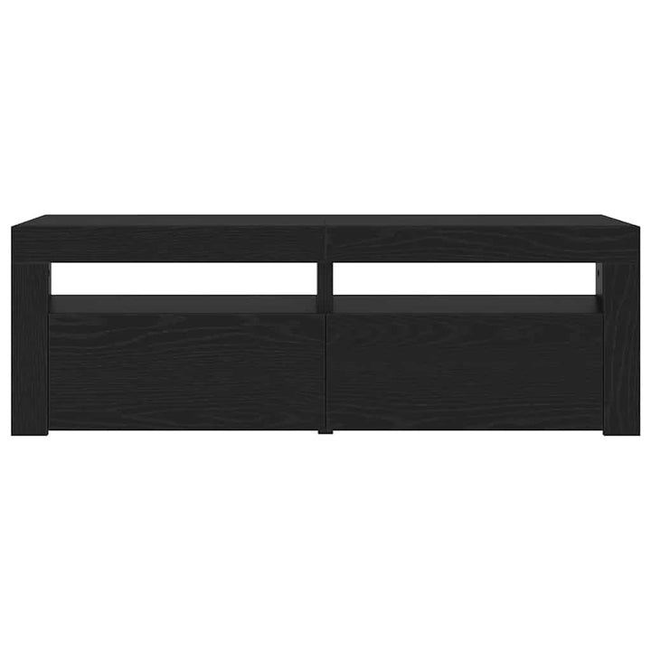 Tv-Bänk Med Led-Lampor 120X35X40 Cm Konstruerat Trä