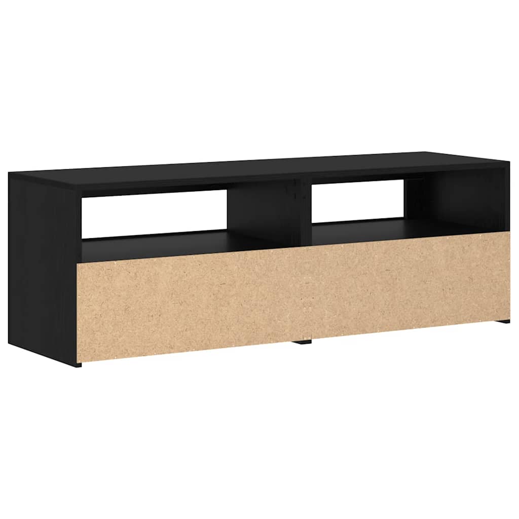 Tv-Bänk Med Led-Lampor 120X35X40 Cm Konstruerat Trä