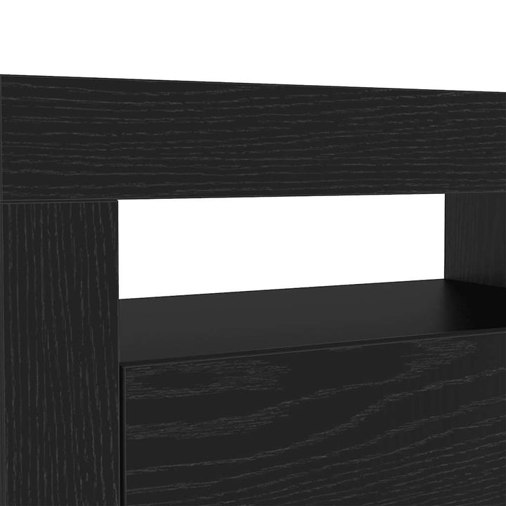 Tv-Bänk Med Led-Lampor 120X35X40 Cm Konstruerat Trä