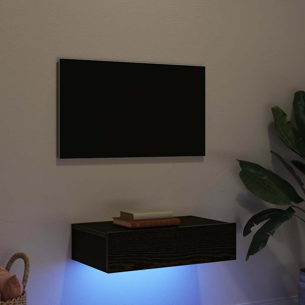 Tv-Bänkar Med Led-Belysning 2 St 60X35X15,5 Cm