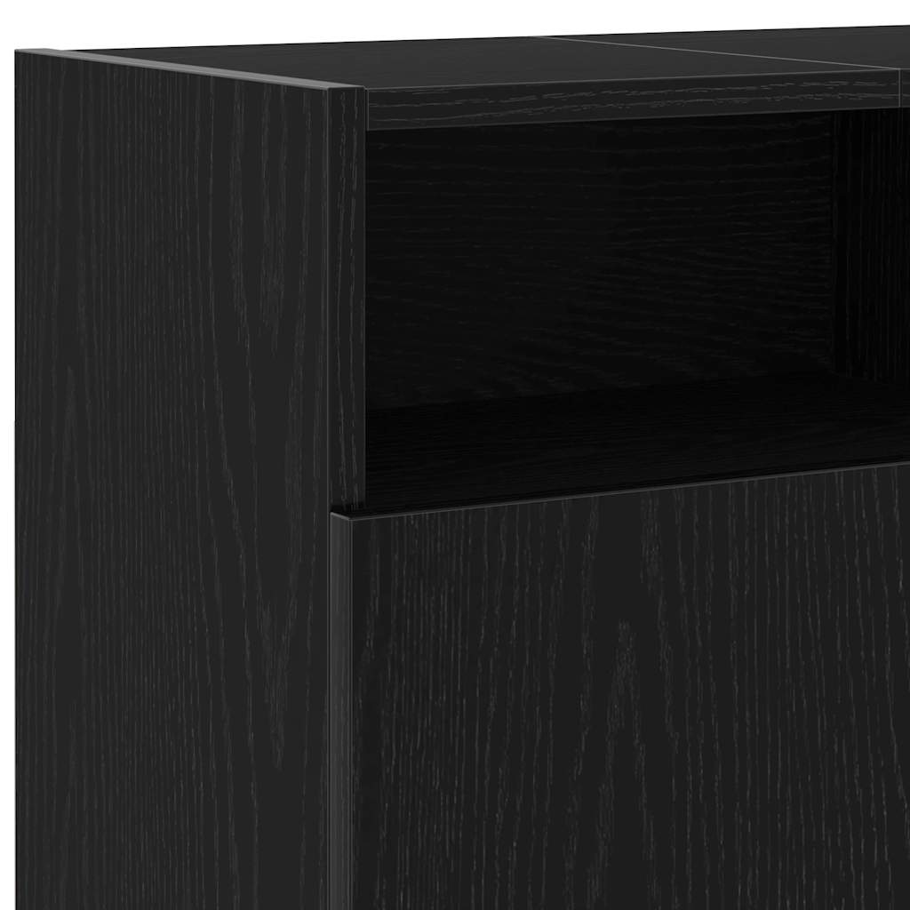 Tv-Bänk Med Led-Lampor 120X30X50 Cm Konstruerat Trä