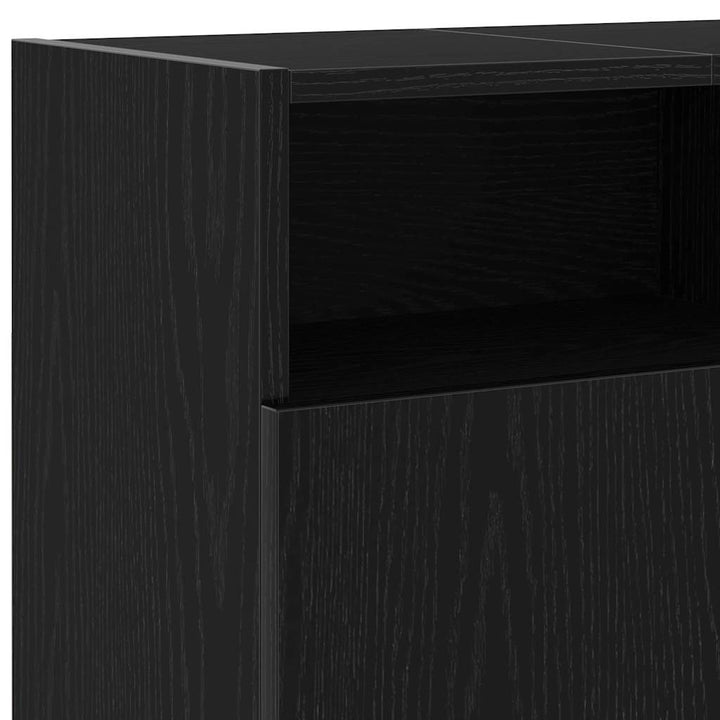 Tv-Bänk Med Led-Lampor 120X30X50 Cm Konstruerat Trä