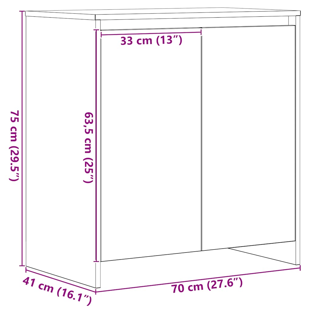 Skänk 70X41X75 Cm Konstruerat Trä