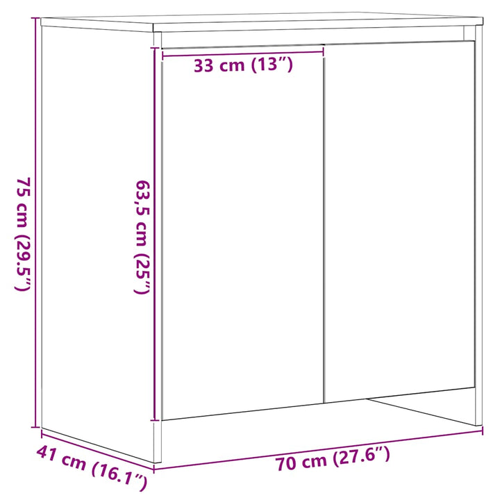 Skänk 70X41X75 Cm Konstruerat Trä