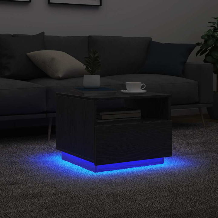 Soffbord Med Led 90X49X40 Cm