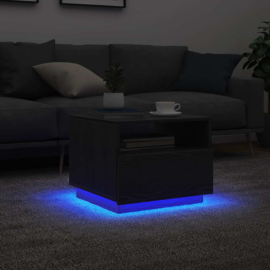 Soffbord Med Led 90X49X40 Cm