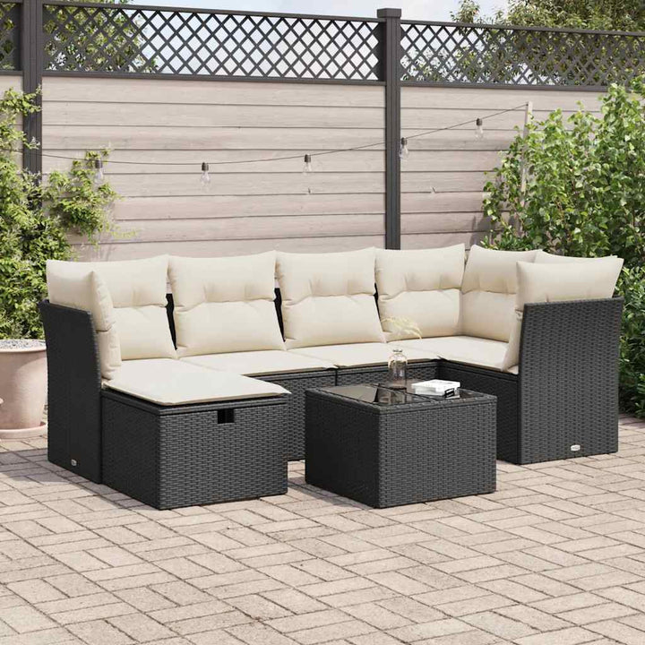 Loungegrupp Med Dynor 6 Delar Konstrotting
