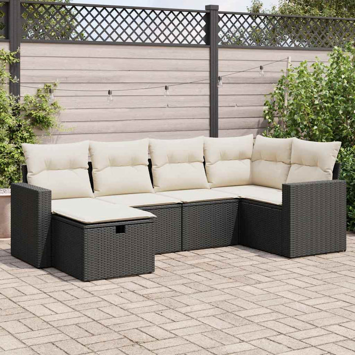 Loungegrupp Med Dynor 6 Delar Konstrotting