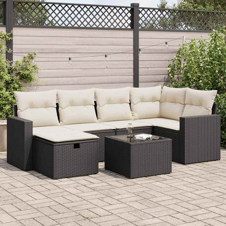 Loungegrupp Med Dynor 6 Delar Konstrotting