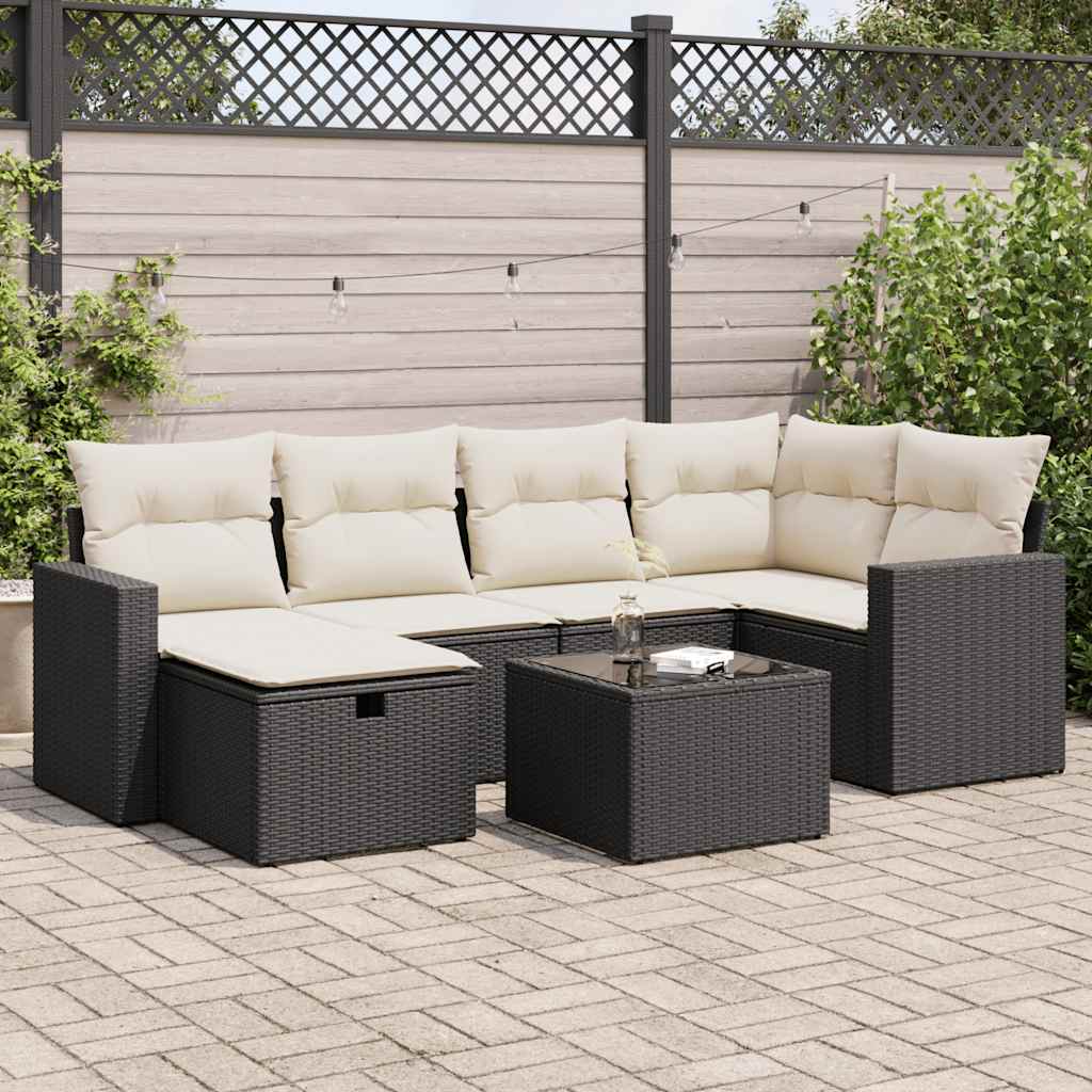 Loungegrupp Med Dynor 6 Delar Konstrotting