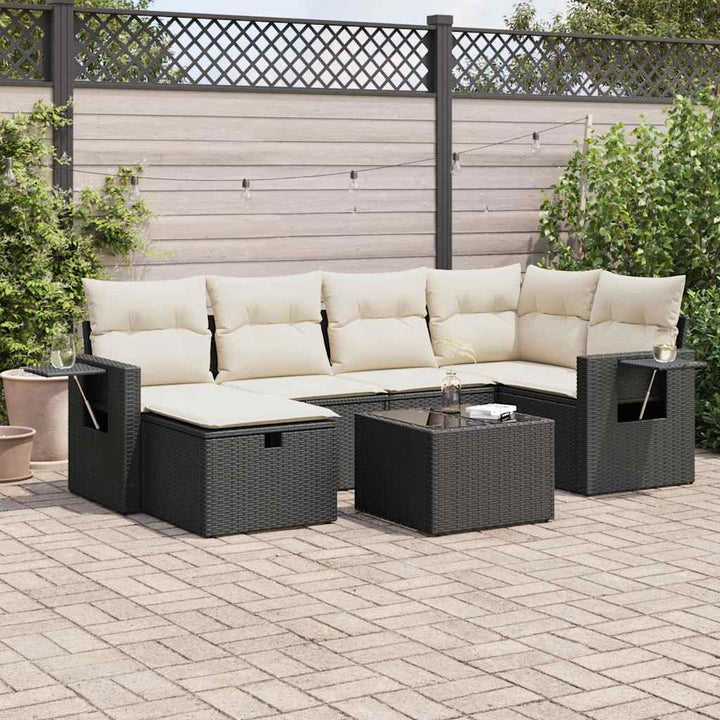 Loungegrupp Med Dynor 6 Delar Konstrotting