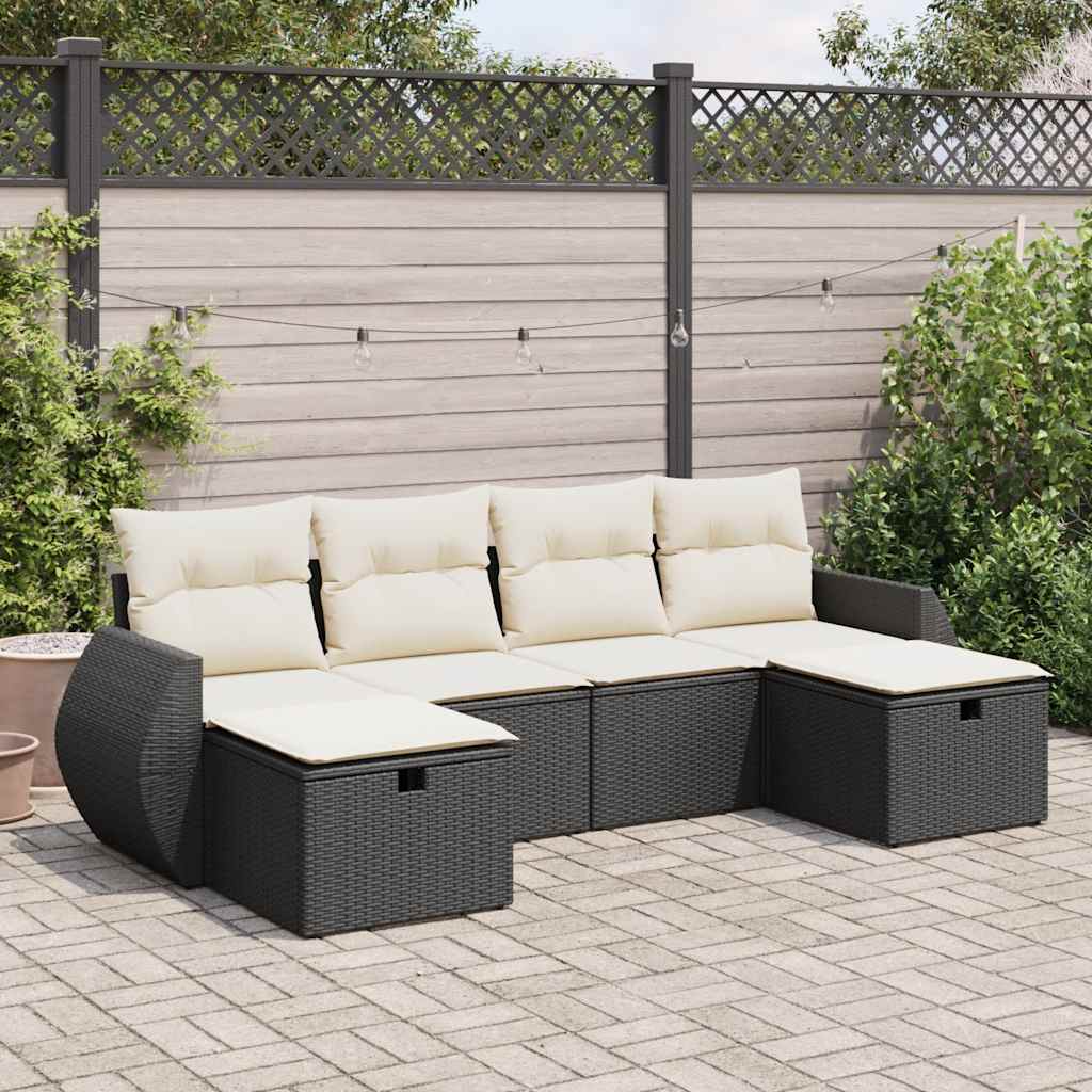 Loungegrupp Med Dynor 6 Delar Konstrotting