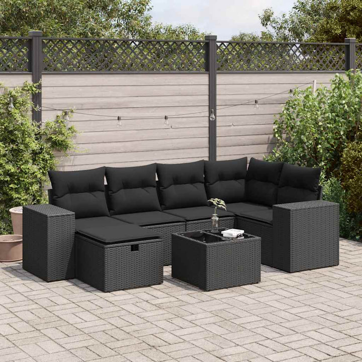 Loungegrupp Med Dynor 6 Delar Konstrotting