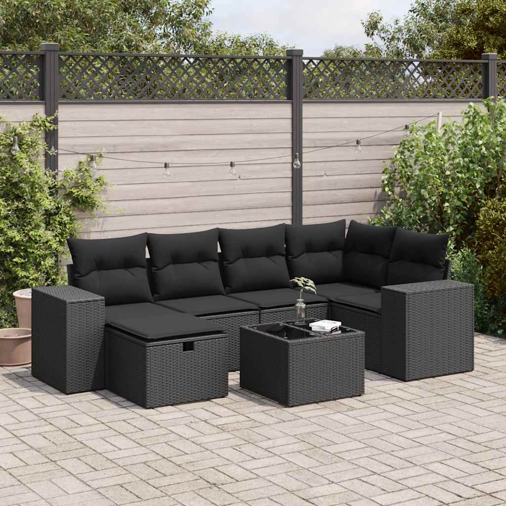Loungegrupp Med Dynor 6 Delar Konstrotting