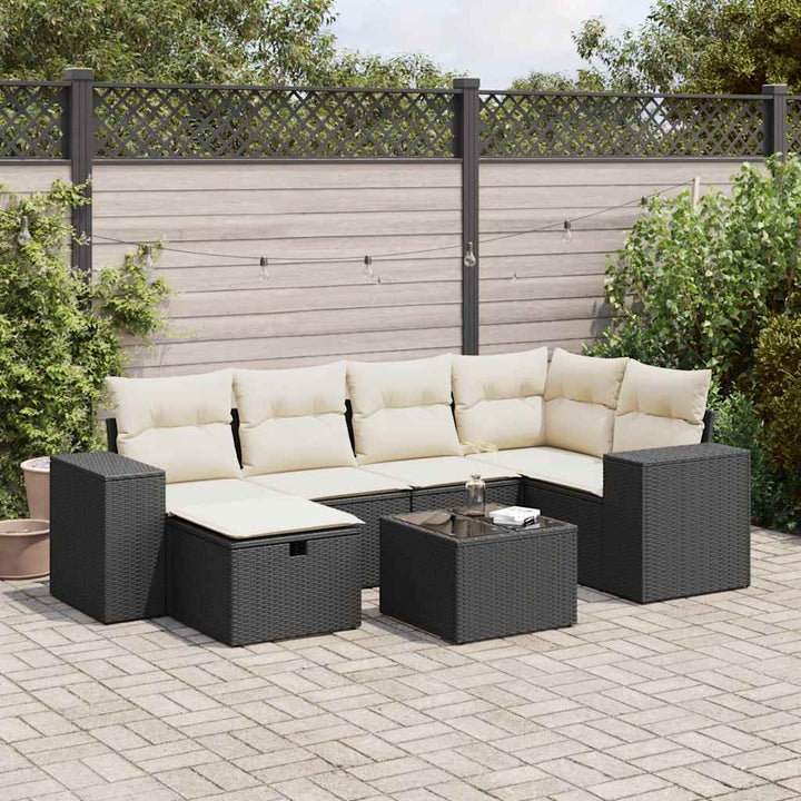 Loungegrupp Med Dynor 6 Delar Konstrotting