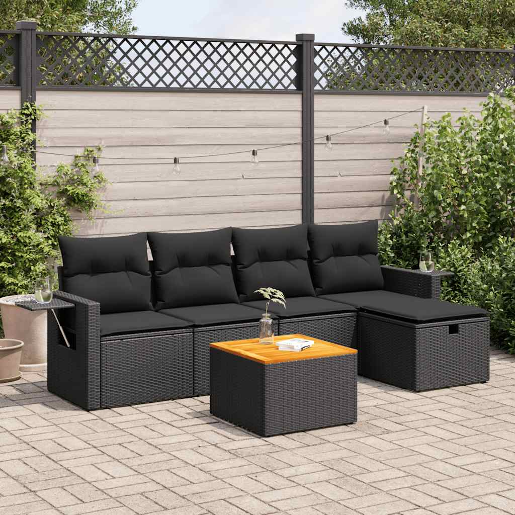 Loungegrupp Med Dynor 6 Delar Konstrotting