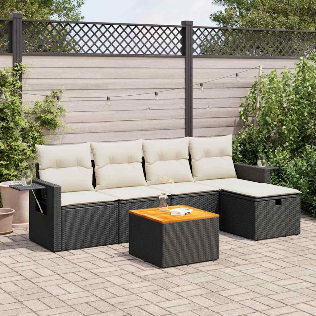 Loungegrupp Med Dynor 6 Delar Konstrotting