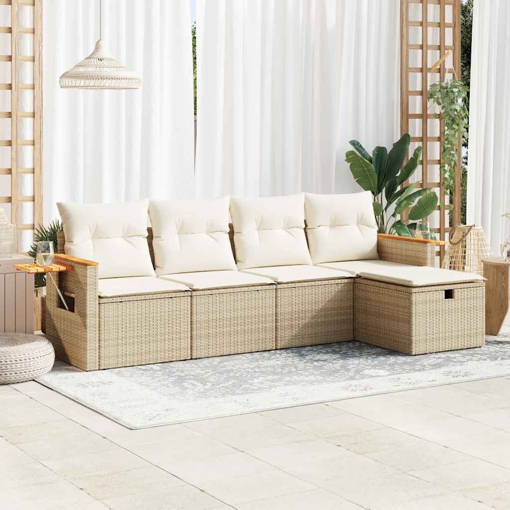 Loungegrupp Med Dynor 6 Delar Konstrotting