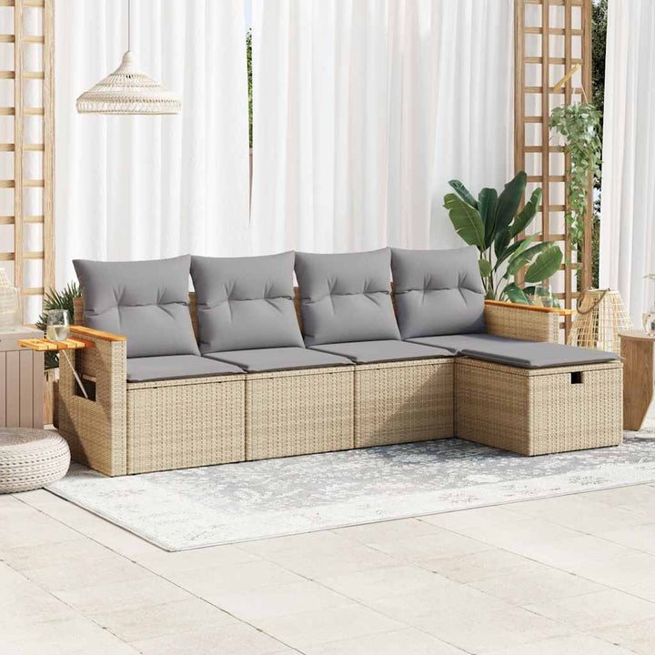 Loungegrupp Med Dynor 6 Delar Konstrotting