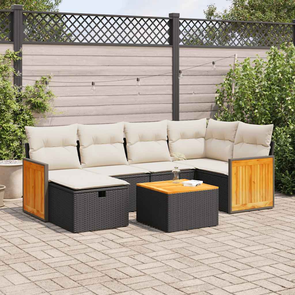 Loungegrupp Med Dynor 6 Delar Konstrotting