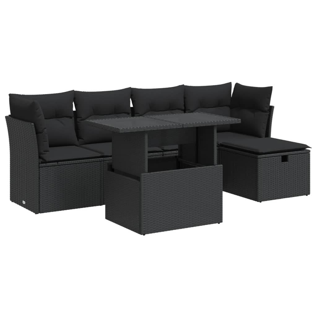 Loungegrupp Med Dynor 6 Delar Konstrotting