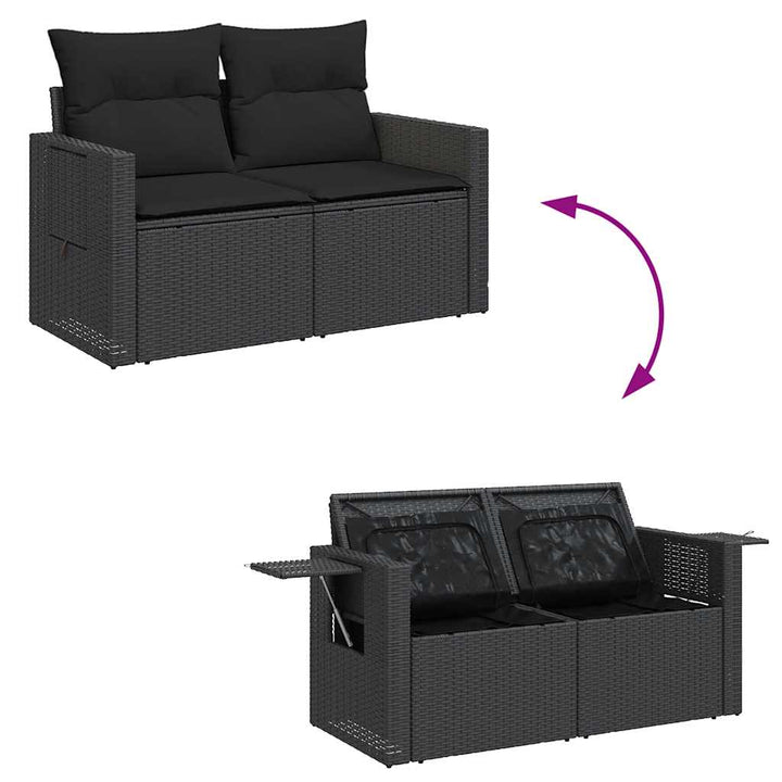 Loungegrupp Med Dynor 6 Delar Konstrotting