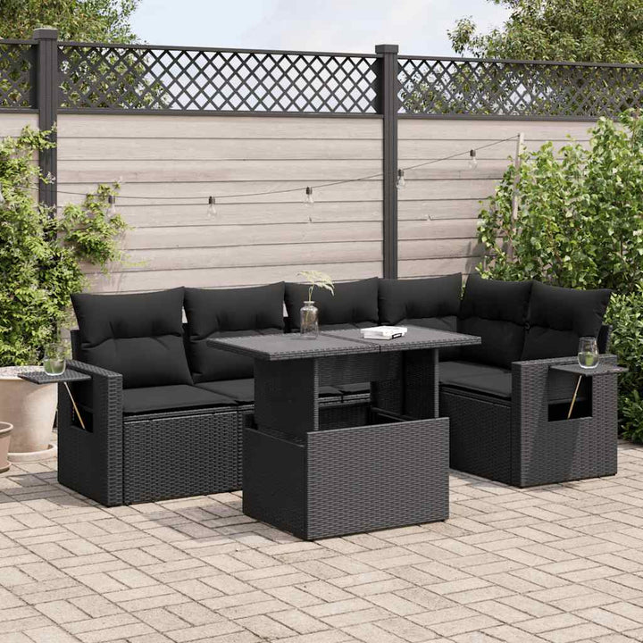 Loungegrupp Med Dynor 6 Delar Konstrotting