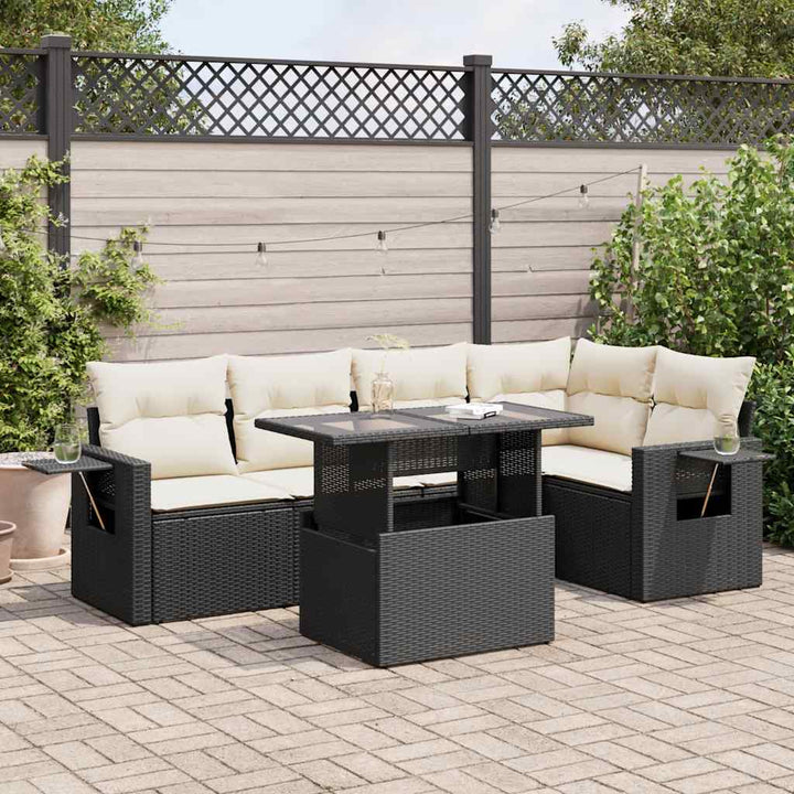 Loungegrupp Med Dynor 6 Delar Konstrotting
