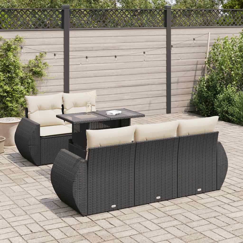 Loungegrupp Med Dynor 6 Delar Konstrotting