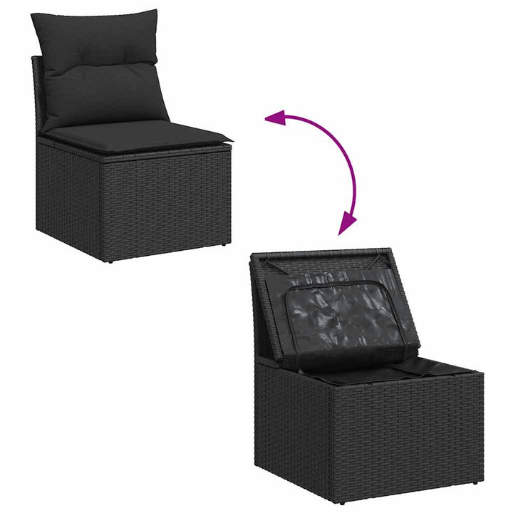 Soffgrupp För Trädgården Med Dynor 7 Delar Konstrotting