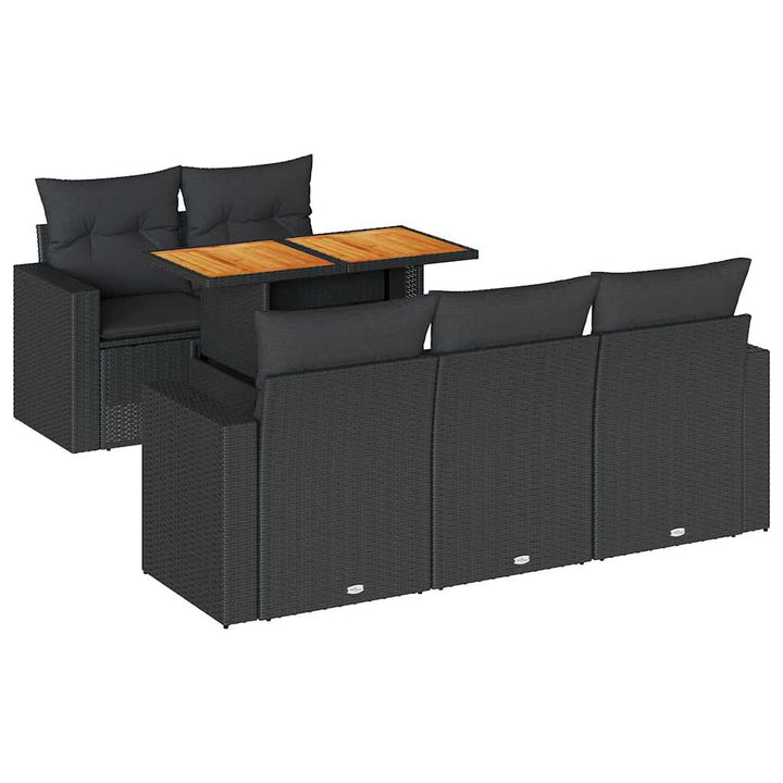 Loungegrupp Med Dynor 6 Delar Konstrotting