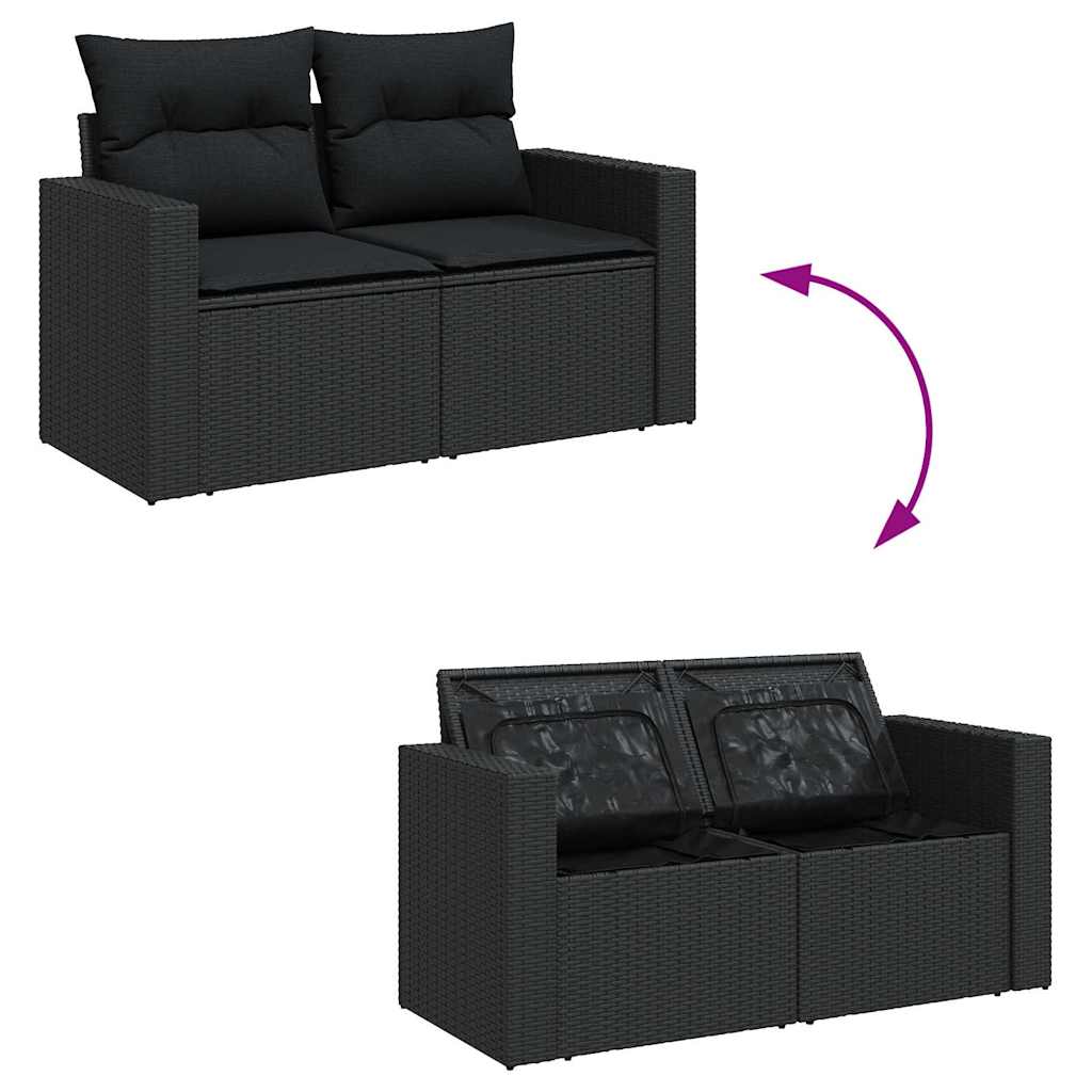 Loungegrupp Med Dynor 6 Delar Konstrotting