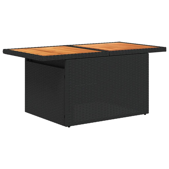 Loungegrupp Med Dynor 6 Delar Svart Konstrotting